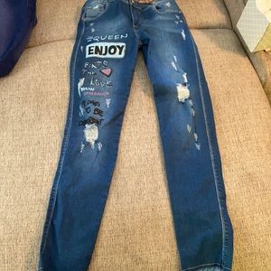 Dark blue jeans Violeta denim